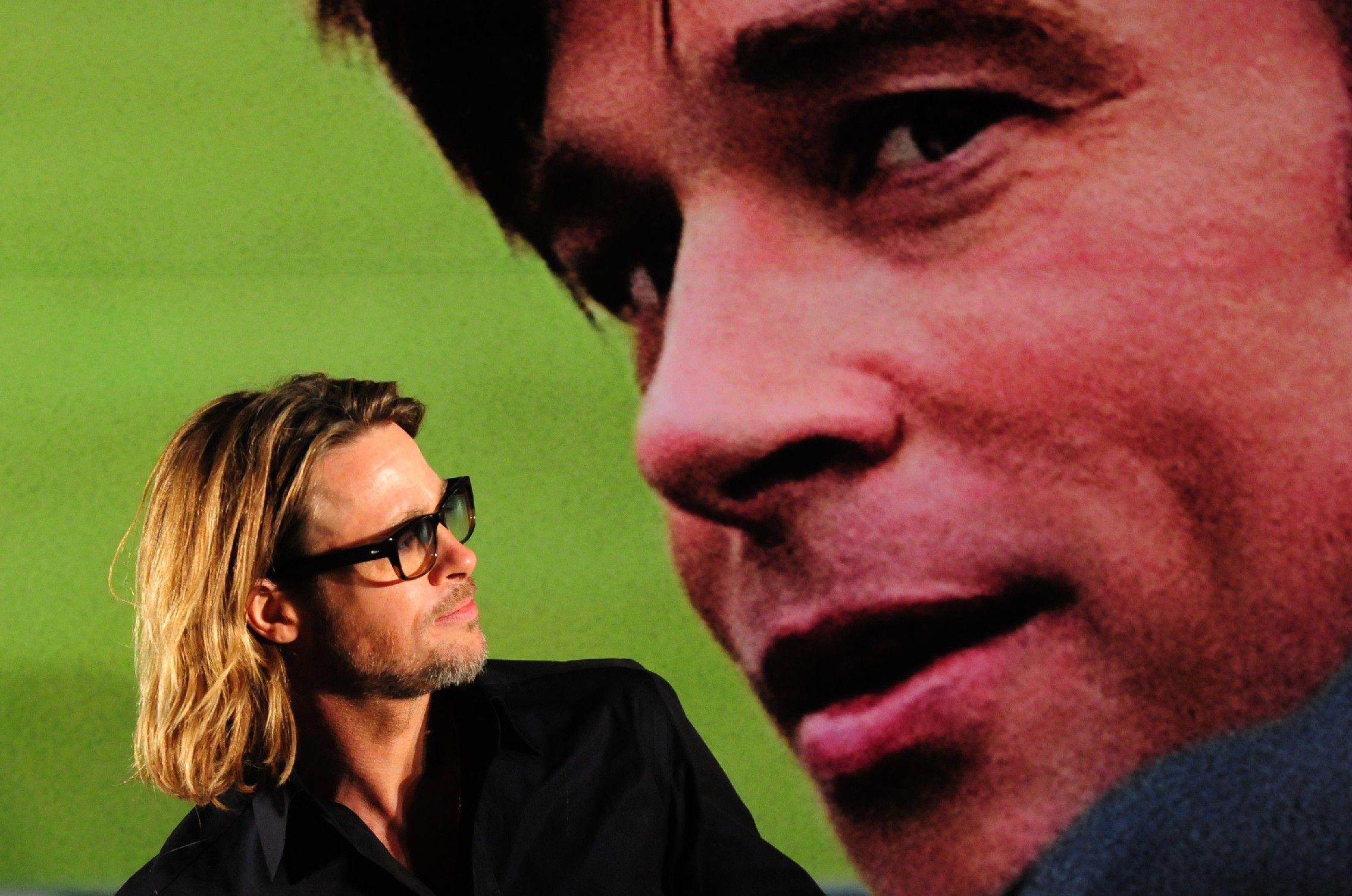 Brad Pitt at press conference for his latest movie ‘Moneyball’ | Picture 124900